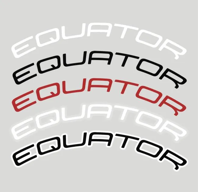 Equator Sticker zum selbst bekleben